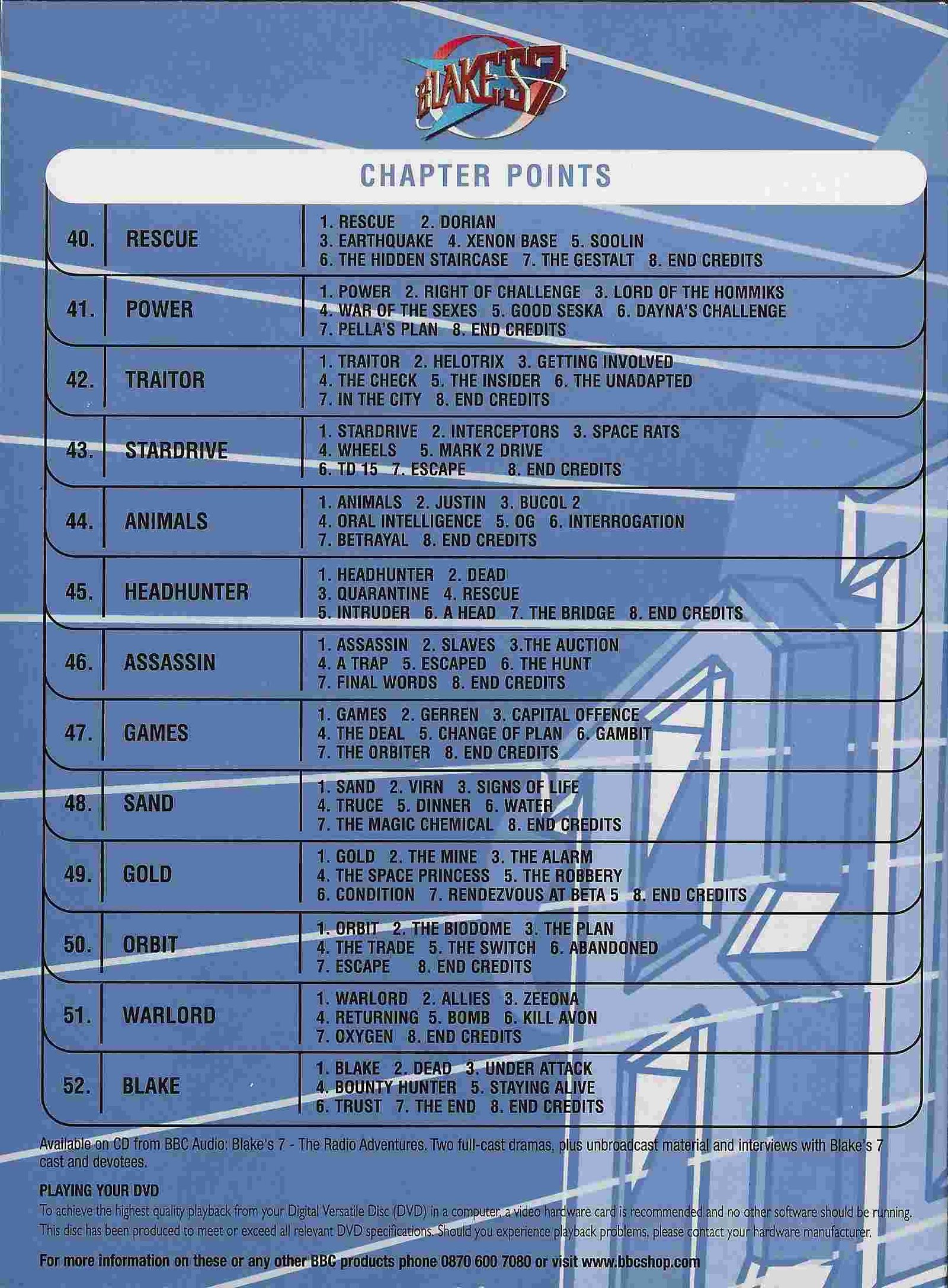 Middle of cover of BBCDVD 1186